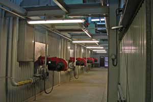 Burners of indirect heating system